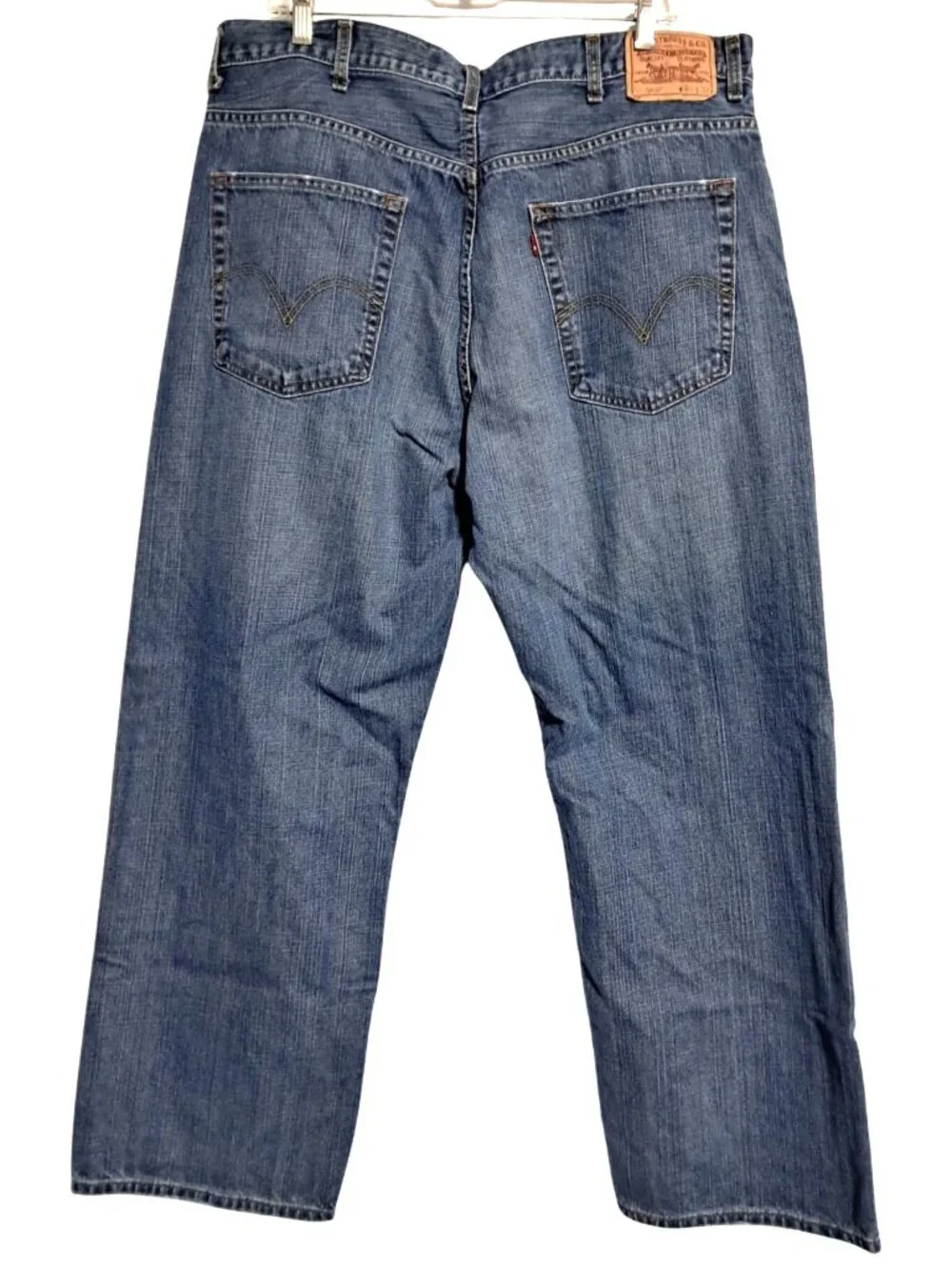 Levis 569 Jeans Loose Straight Mens W40 L32 Blue Denim 100% Cotton Made In Egypt